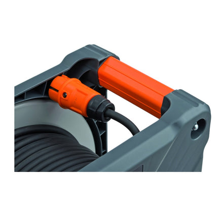 Brennenstuhl professionalLINE Set 2x Kabeltrommel mit Rundum Überrollschutz ( 2x 9202330100 ) 33 m 4 Steckdosen IP44 BGI 608