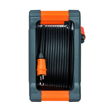 Brennenstuhl professionalLINE Set 4x Kabeltrommel mit Rundum Überrollschutz ( 4x 9202330100 ) 33 m 4 Steckdosen IP44 BGI 608