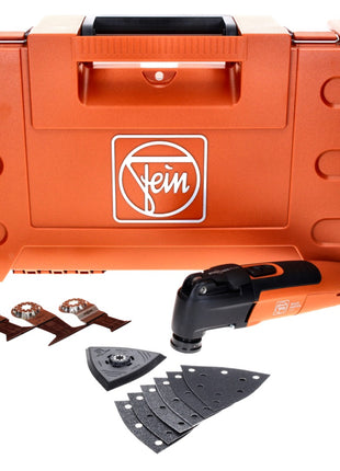 FEIN MultiMaster MM 300 PLUS START Oszillierer 250 W Starlock Plus ( 72297261000 ) + Schleifplatten Set + Koffer