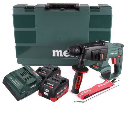 Metabo KHA 18 LTX Akku Kombihammer 18 V ( 600210860 ) + 2x Akku 10,0 Ah + Ladegerät + Koffer