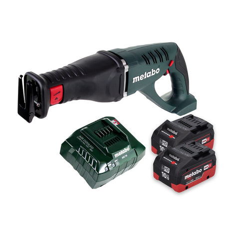 Sierra sable de batería Metabo ASE 18 LTX 18 V + 2 baterías 10,0 Ah + cargador