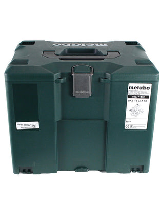 Scie circulaire à métaux sur batterie Metabo MKS 18 LTX 58 18 V 165 mm + 1x batterie 10,0 Ah + chargeur + MetaLoc