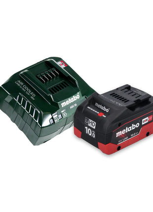 Scie circulaire à métaux sur batterie Metabo MKS 18 LTX 58 18 V 165 mm + 1x batterie 10,0 Ah + chargeur + MetaLoc