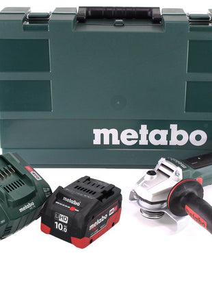 Metabo W 18 LTX 125 Meuleuse d'angle rapide 18 V 125 mm (602174860) + 1x Batterie 10,0 Ah + Chargeur + Coffret transport