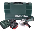 Metabo W 18 LTX 125 Quick Winkelschleifer 18 V 125 mm ( 602174860 ) + 2x 10,0 Ah Akku + Ladegerät + Koffer