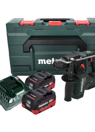 Metabo BH 18 LTX BL 16 taladro percutor a batería 18 V 1,3 J SDS-plus sin escobillas + 2x batería 10,0 Ah + cargador + MetaBOX