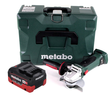 Metabo W 18 LTX 125 Quick amoladora angular a batería 18 V 125 mm (602174840) + 1 batería de 10,0 Ah + MetaLoc - sin cargador