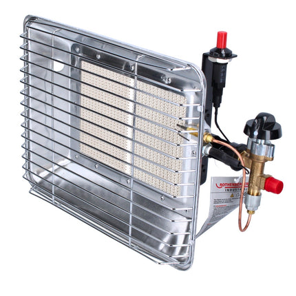 Rothenberger Industrial Set 2x Eco Piezo Gasheizstrahler ( 2x 35985 ) 2,7 kW - 4,2 kW für Propangasflaschen 5 kg und 11 kg