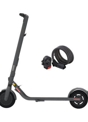 Ninebot by Segway Kick Scooter E25D E-Scooter Elektro Roller 300 W 20 km/h + KickScooter Zahlenschloss