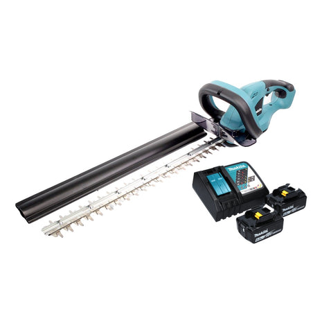 Cortasetos a batería Makita DUH 523 RG 18 V 52 cm + 2x baterías 6,0 Ah + cargador