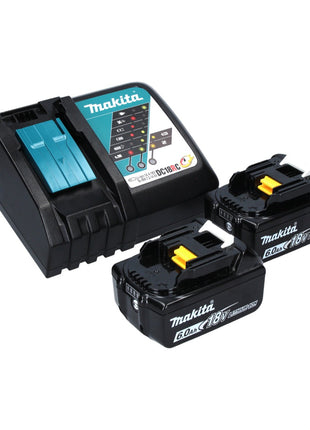 Cortasetos a batería Makita DUH 523 RG 18 V 52 cm + 2x baterías 6,0 Ah + cargador