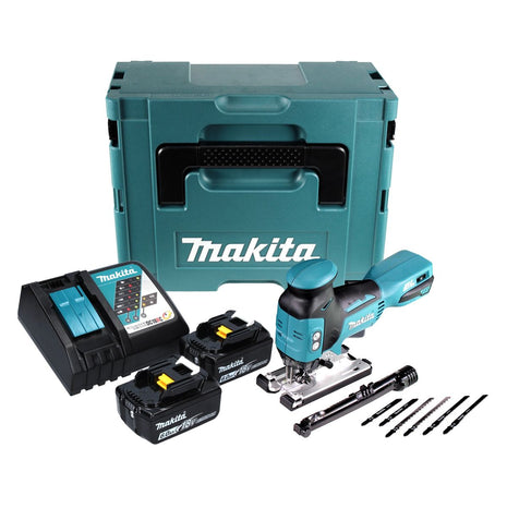 Makita DJV 181 RGJ sierra de calar pendular a batería 18 V sin escobillas + 2x batería 6,0 Ah + cargador + Makpac