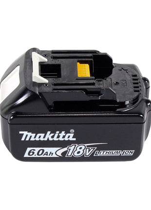 Amoladora angular a batería Makita DGA 504 G1J 18 V 125 mm sin escobillas + 1x batería 6,0 Ah + Makpac - sin cargador