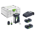 Festool C 18 HPC 4,0 l-Plus Akku Bohrschrauber 18 V 45 Nm Brushless ( 576435 ) + 2x Akku 4,0 Ah + Ladegerät + systainer - Toolbrothers