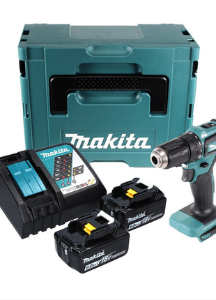 Makita DDF 483 RGJ Akku Bohrschrauber 18 V 40 Nm Brushless + 2x Akku 6,0 + Ladegerät + Makpac