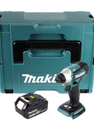 Makita DTD 155 G1J Clé à chocs sans fil 18 V 140 Nm 1/4" sans balais + 1x batterie 6,0 Ah + Makpac - sans chargeur