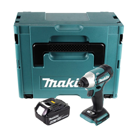 Makita DTD 155 G1J Akku Schlagschrauber 18 V 140 Nm 1/4" Brushless + 1x Akku 6,0 Ah + Makpac - ohne Ladegerät