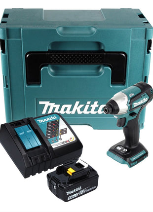 Makita DTD 155 RG1J clé à chocs sans fil 18 V 140 Nm 1/4" brushless + 1x batterie 6,0 Ah + chargeur + Makpac