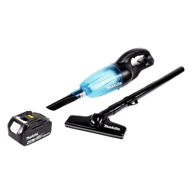 Makita DCL 180 M1 B Akku Staubsauger 18 V Schwarz + 1x Akku 4,0 Ah - ohne Ladegerät