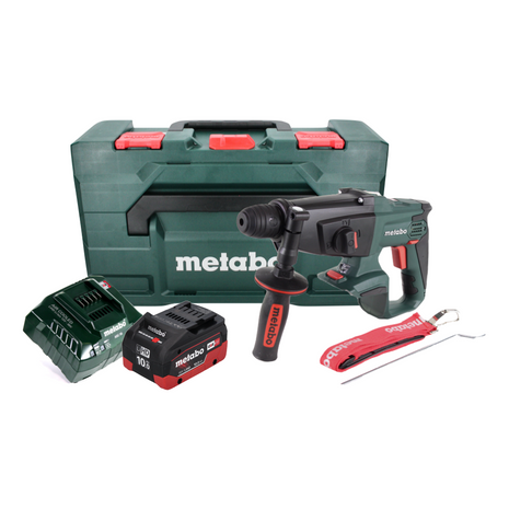 Martillo combinado a batería Metabo KHA 18 LTX 18 V 2,2 J SDS Plus + 1x batería 10,0 Ah + cargador + metaBOX