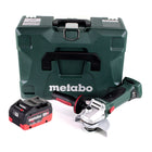 Metabo W 18 LTX 125 Amoladora angular a batería Quick 18 V 125 mm + 1x batería 8,0 Ah + MetaLoc - sin cargador