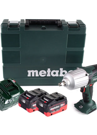 Metabo SSW 18 LTX 600 atornillador de impacto a batería 18 V 600 Nm 1/2" + 2x baterías 8,0 Ah + cargador + maletín