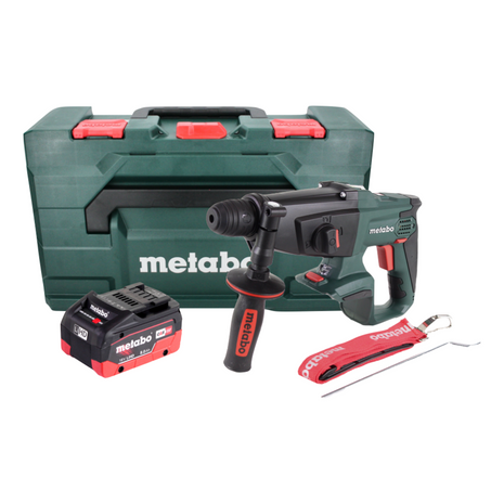 Metabo KHA 18 LTX martillo combinado a batería 18 V 2,2 J SDS Plus + 1x batería 8,0 Ah + metaBOX - sin cargador