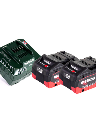 Metabo KHA 18 LTX Akku Kombihammer 18 V 2,2 J SDS Plus + 2x Akku 8,0 Ah + Ladegerät + metaBOX