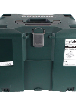 Scie circulaire à métaux sur batterie Metabo MKS 18 LTX 58 18 V 165 mm + 1x batterie 8,0 Ah + MetaLoc - sans chargeur