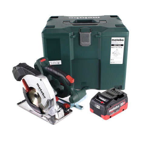 Metabo MKS 18 LTX 58 scie circulaire à métaux sur batterie 18 V 165 mm + 1x batterie 5,5 Ah + MetaLoc - sans chargeur