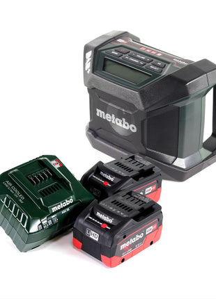 Metabo R 12-18 DAB+ BT radio de obra con batería 12-18 V DAB+ Bluetooth + 2x baterías 5,5 Ah + cargador