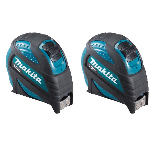 Makita 2x B-57168 Maßband 10 m Rollbandmaß mit magnetischen Haken