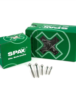 SPAX Universalschraube 5,0 x 100 mm 500 Stk ( 5x 0191010501003 ) Teilgewinde Senkkopf T-STAR plus 4Cut WIROX