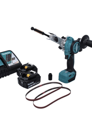 Makita DBS 180 RG Akku Bandfeile 18 V 9 x 533 mm Brushless + 2x Akku 6,0 Ah + Ladegerät - Toolbrothers