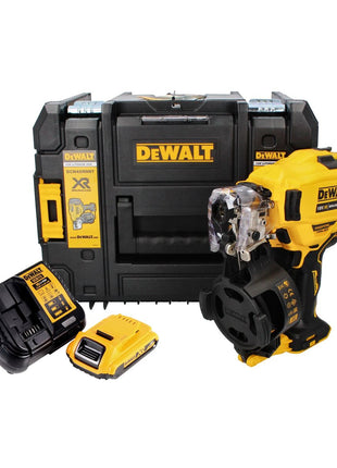 DeWalt DCN 45 RND1 Akku Nagler Coil Nailer 18 V 19 - 44 mm Brushless + 1x Akku 2,0 Ah + Ladegerät + TSTAK