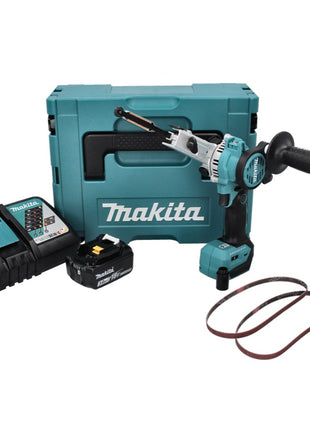 Makita DBS 180 RF1J Akku Bandfeile 18 V 9 x 533 mm Brushless + 1x Akku 3,0 Ah + Ladegerät + Makpac - Toolbrothers