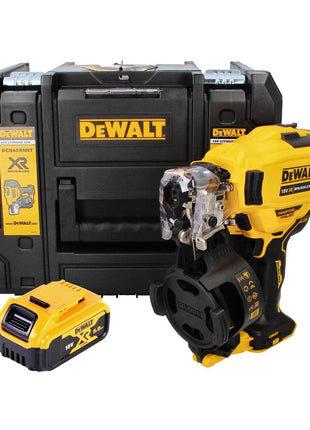 Cloueur à bobine DeWalt DCN 45 RNNT 18 V 19 - 44 mm sans balais + 1x batterie 5,0 Ah + TSTAK - sans chargeur