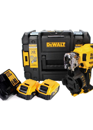 Cloueur à bobine DeWalt DCN 45 RNP2 18 V 19 - 44 mm sans balais + 2x batterie 5,0 Ah + chargeur + TSTAK