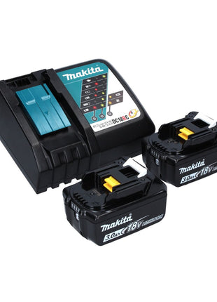 Makita DRV 250 RFJ outil de pose de rivets aveugles sur batterie 18 V 20 kN sans balais + 2x batterie 3,0 Ah + chargeur + Makpac