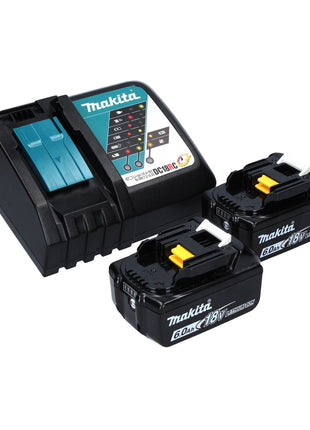 Makita DRV 250 RGJ outil de pose de rivets aveugles sur batterie 18 V 20 kN sans balais + 2x batterie 6,0 Ah + chargeur + Makpac