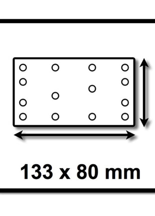 Festool STF 80x133 Schleifstreifen Granat P220 80 x 133 mm 200 Stk. ( 2x 497123 ) für Rutscher RTS 400, RTSC 400, RS 400, RS 4, LS 130 - Toolbrothers