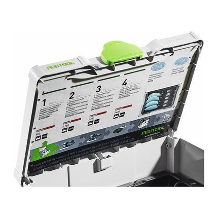 Festool SYS-STF D 150 4S Systainer³ ( 576843 ) Systemkoffer mit Einlage für Schleifmittel Ø 150 mm