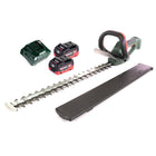 Metabo AHS 18-65 V Akku Heckenschere 18 V 63 cm + 2x Akku 8,0 Ah + Ladegerät