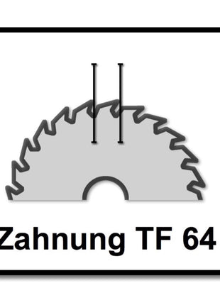 Festool Spezial Kreissägeblatt Set 3x HW 216 x 30 x 2,3 mm TF64 216 mm ( 3x 500122 ) 64 Zähne - Toolbrothers