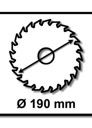 Jeu de lames de scie circulaire spéciales Festool TF58 3x 190 x 2,6 mm 190 mm (3x 492051) 58 dents