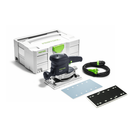 Festool RS 100 CQ-Plus Getrieberutscher 520 W 115 x 221 mm + 1x Schleifschuh + Systainer