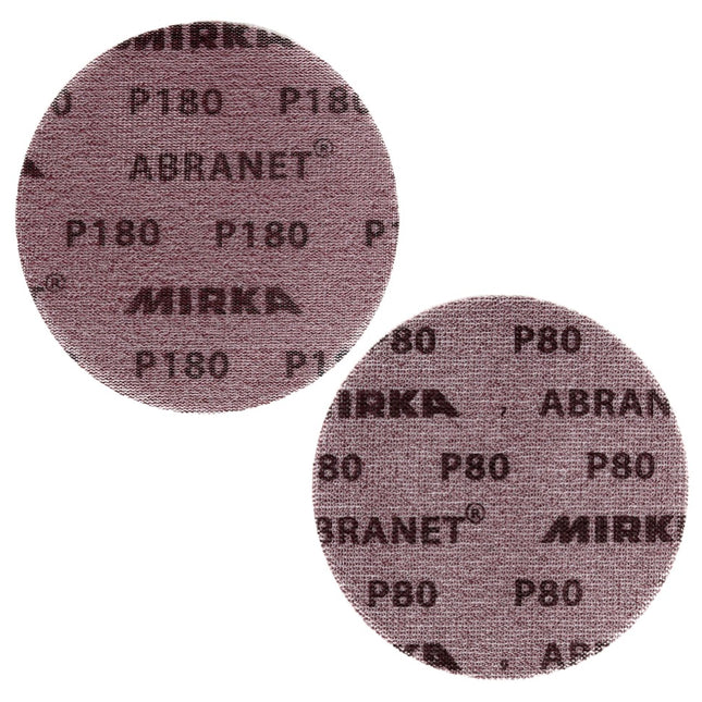 Mirka ABRANET Schleifscheiben Set Grip 150mm P180 50 Stk. + P80 50 Stk. - Toolbrothers