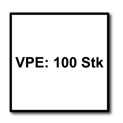 HECO MULTI MONTI plus MS Schraubanker 7,5 x 40 mm 100 Stück ( 49854 ) Betonschraube flacher Rundkopf T-Drive verzinkt blau A2K