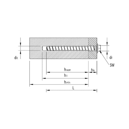 HECO MULTI MONTI plus SS Schraubanker 10,0 x 60 mm 50 Stück ( 2x 48439 ) Betonschraube Sechskantkopf mit angepresster Scheibe HP-beschichtet