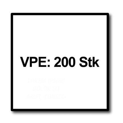 HECO MULTI MONTI plus SS Schraubanker 7,5 x 40 mm 200 Stück ( 2x 48389 ) Betonschraube Sechskantkopf mit angepresster Scheibe verzinkt blau A2K